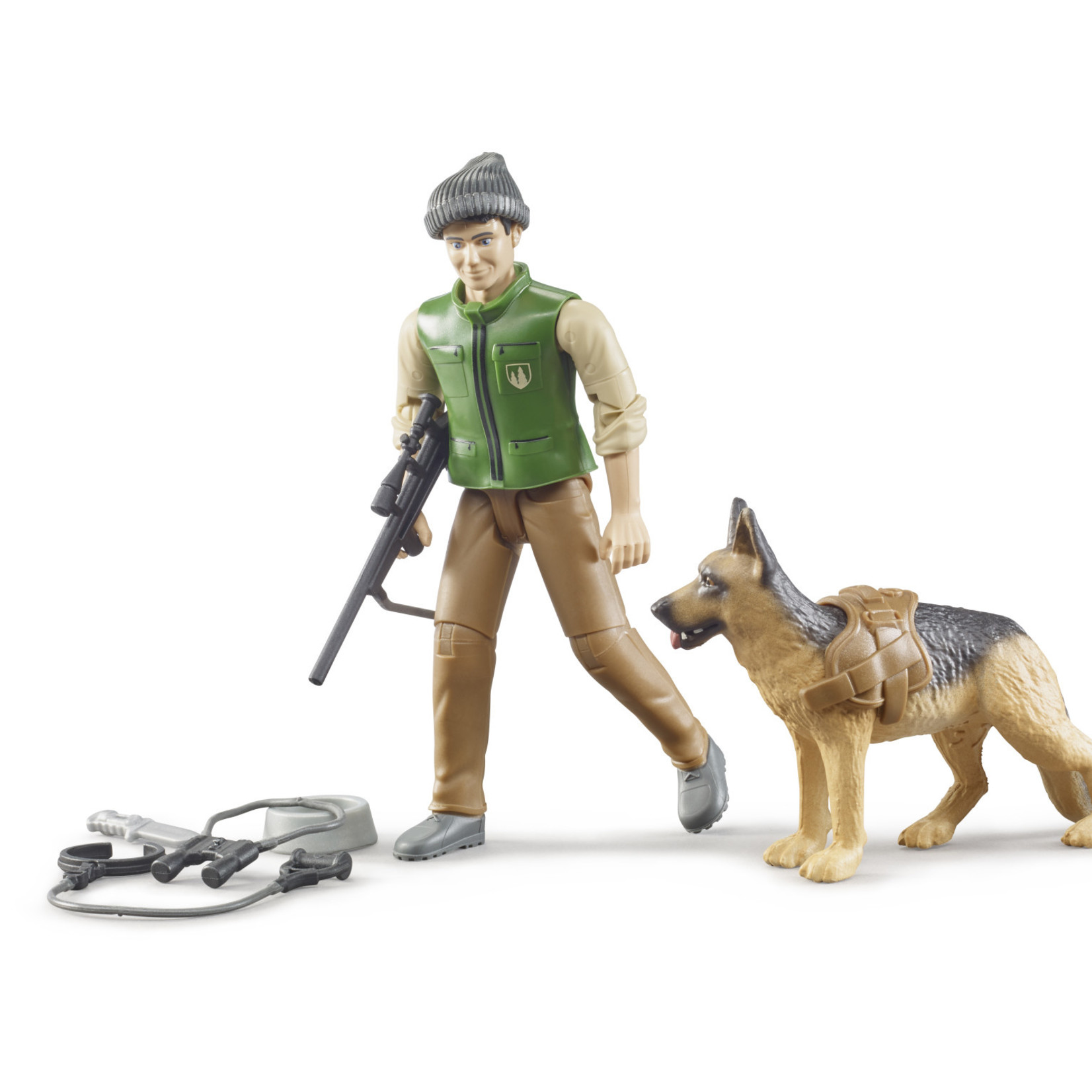 Bruder Bruder 62660 - Garde forestier avec chien et équipement