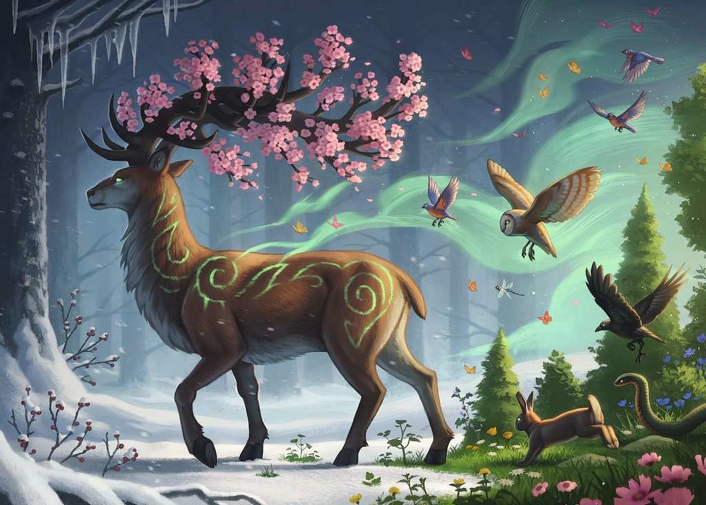 Ravensburger Ravensburger 1000 - Le cerf du printemps