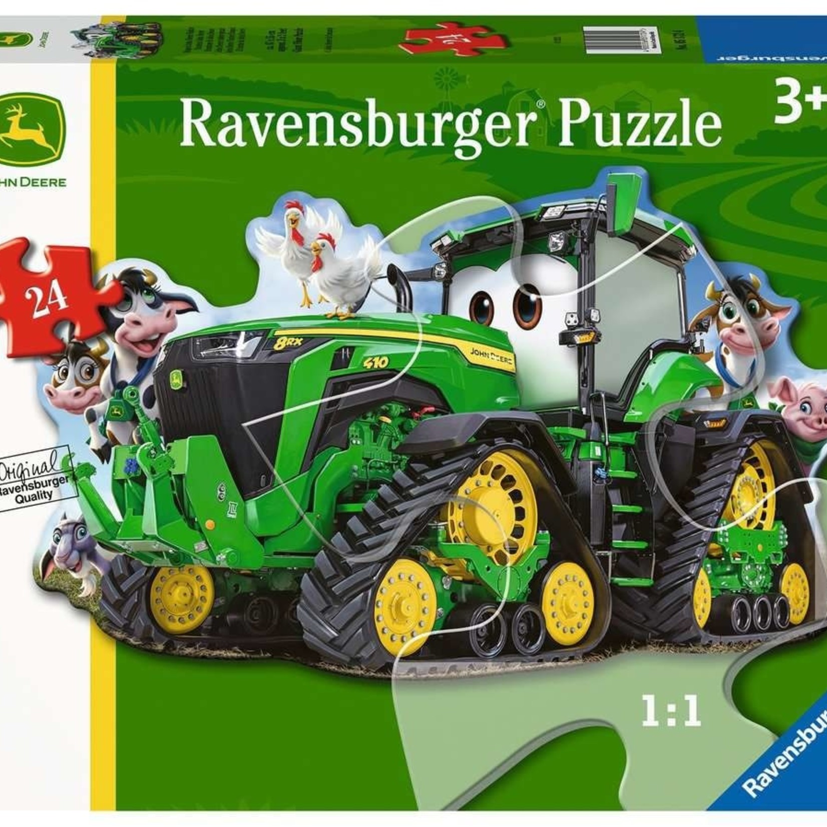 Ravensburger Ravensburger Géant 24 - John Deere en forme de tracteur