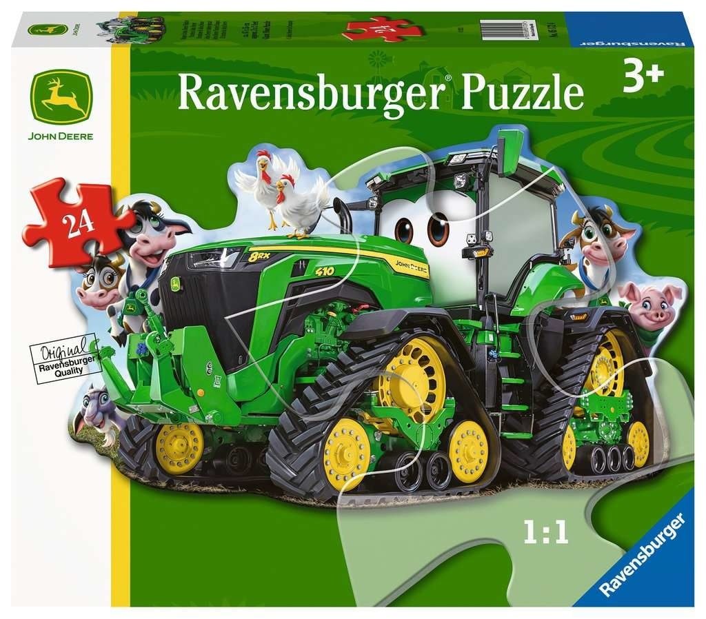 Ravensburger Ravensburger Géant 24 - John Deere en forme de tracteur