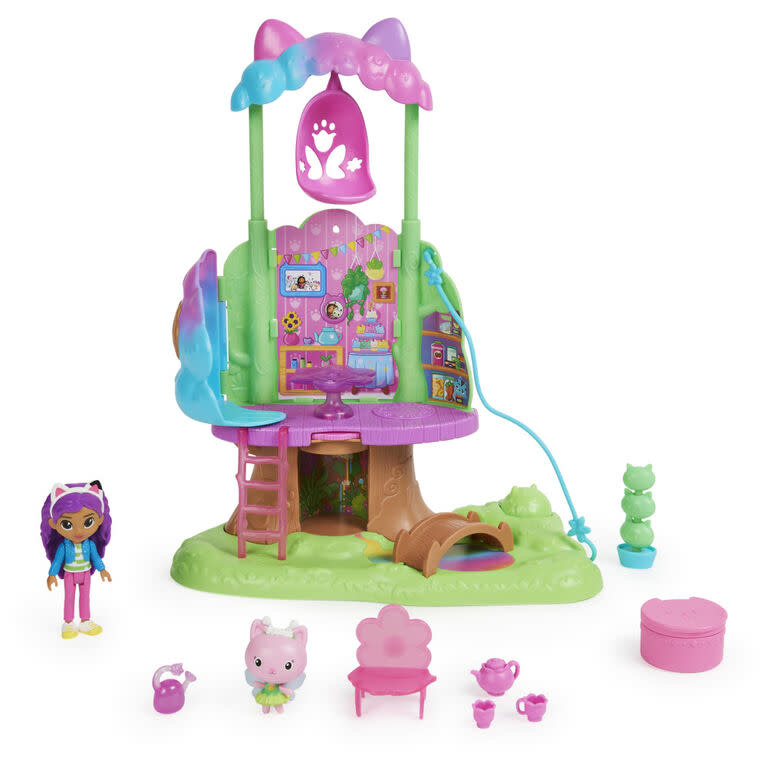 Gabby's Dollhouse, Purrfect Dollhouse avec 2 figurines jouets, 8 meubles, 3  accessoires, 2 boîtes surprises et sons, jouets pour enfants à partir de 3  ans Gabby's Dollhouse 