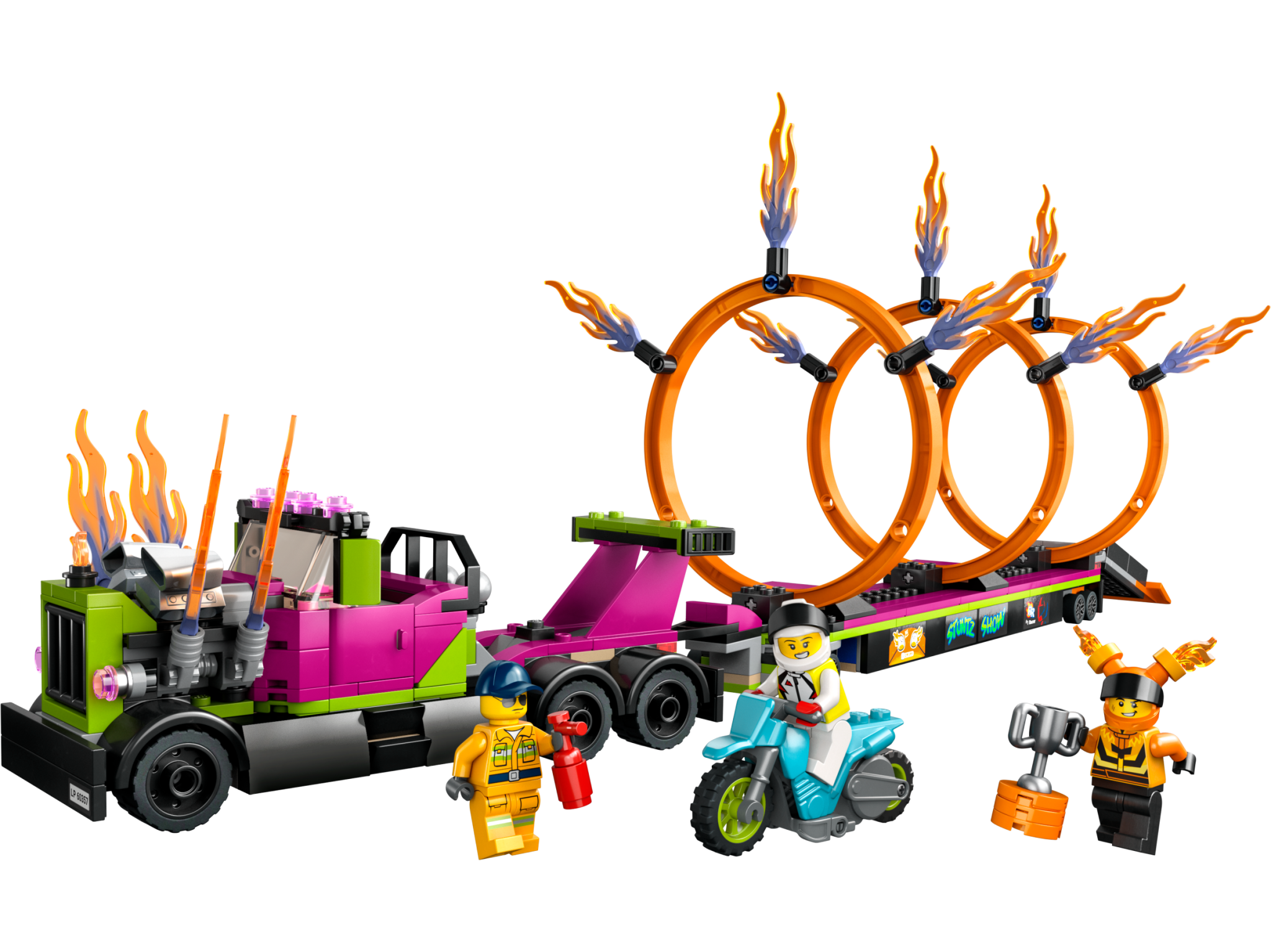 Lego Lego 60357 City - La camionnette de cascade et le défi des cercles de feu