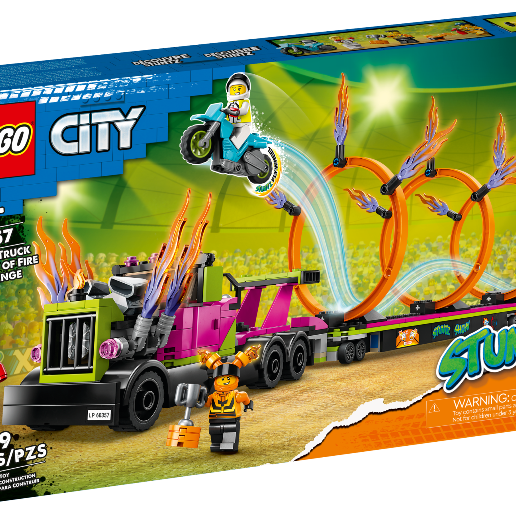 Lego Lego 60357 City - La camionnette de cascade et le défi des cercles de feu