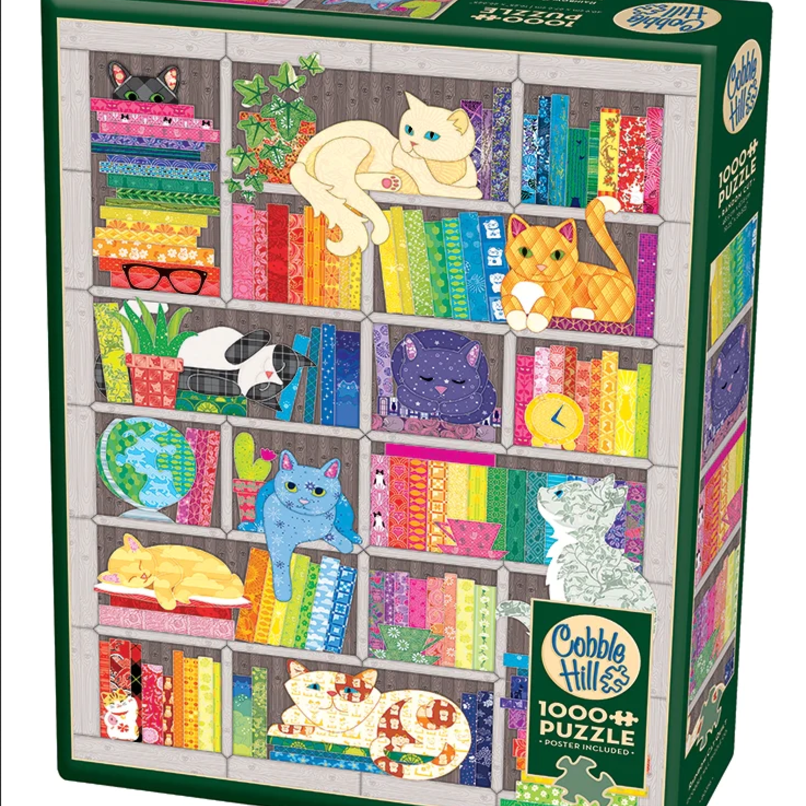 Cobble Hill Cobble Hill 1000: Rainbow Cat Quilt