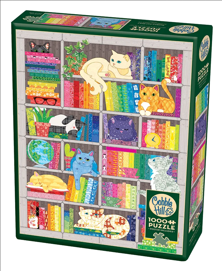Cobble Hill Cobble Hill 1000: Rainbow Cat Quilt