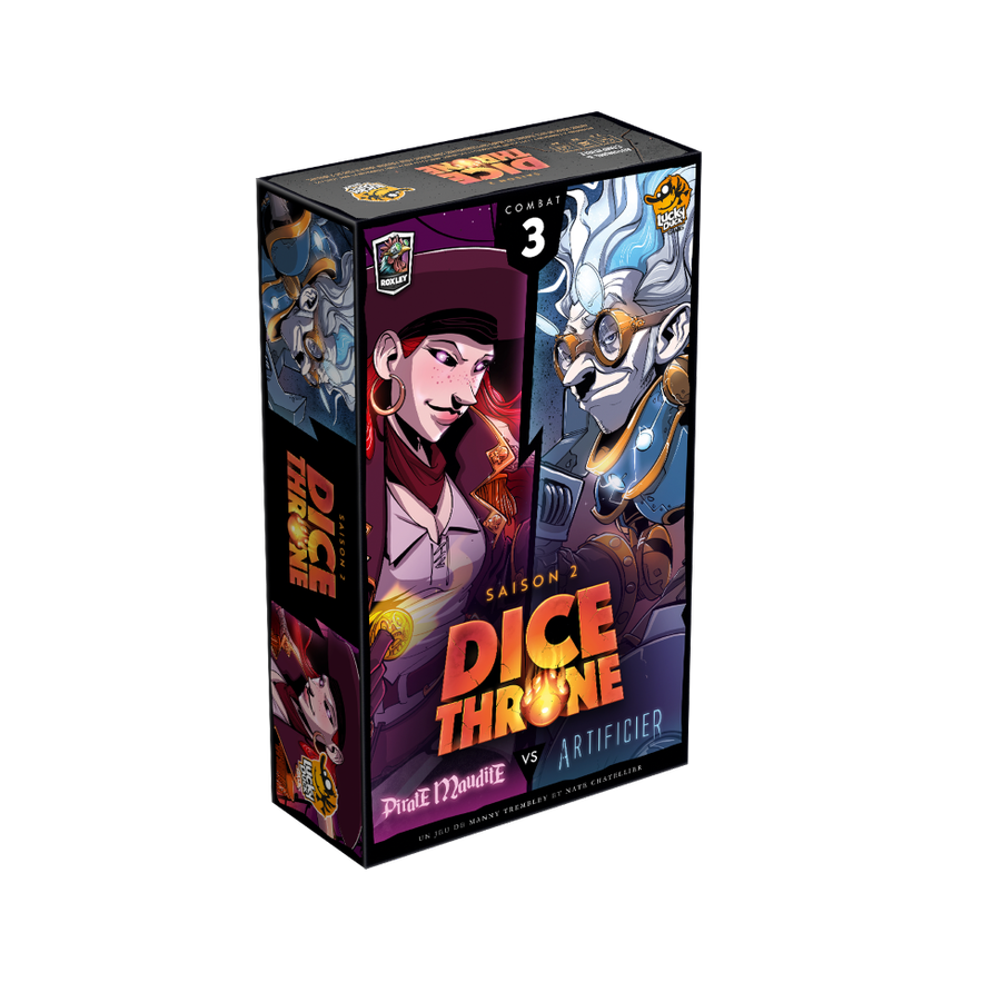 Lucky Duck Games Dice Throne Saison 2 - Combat 3 : Pirate Maudite VS Artificier