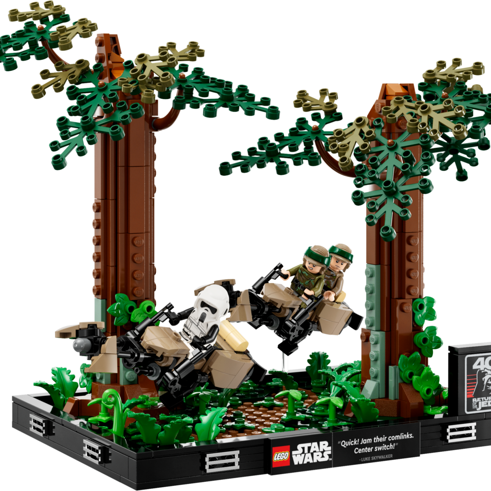 Lego Lego 75353 Star Wars - Diorama de La poursuite en Speeder à Endor