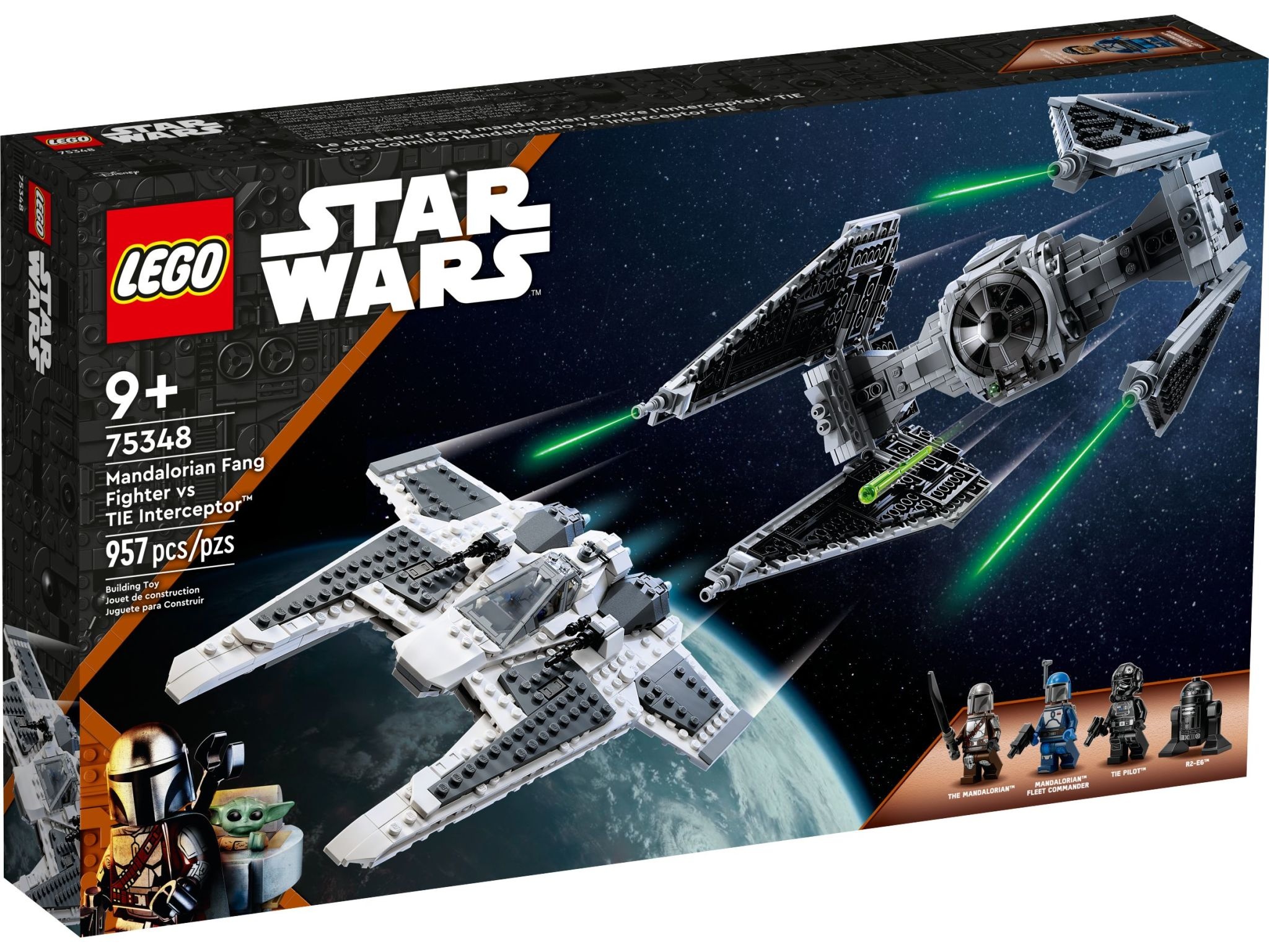 Lego Lego 75348 Star Wars - Le chasseur Fang Mandalorien vs Tie Interceptor