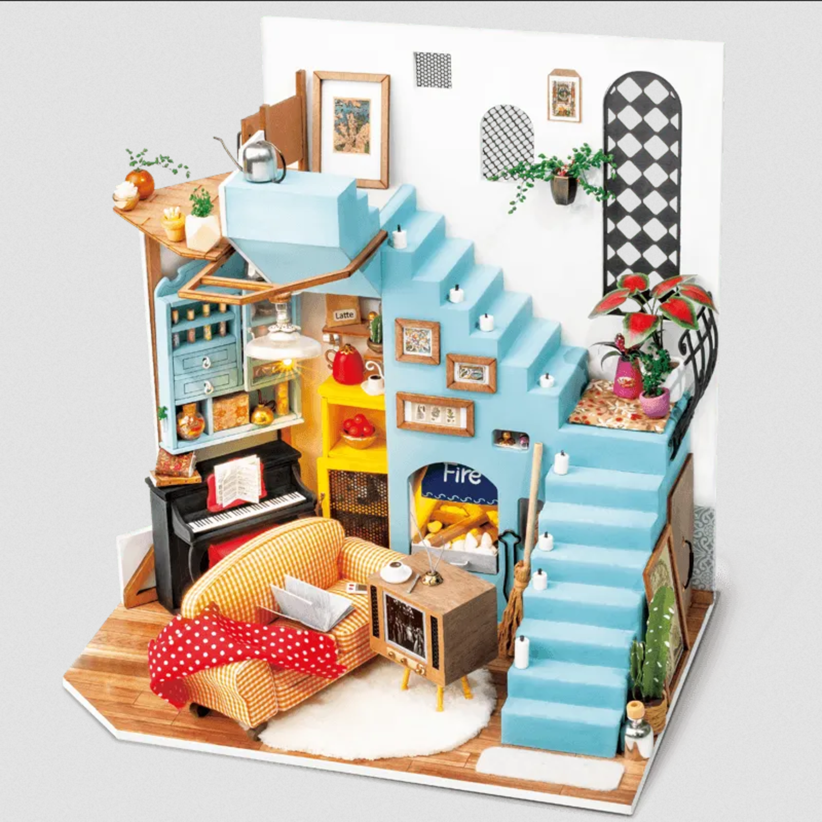 Robotime Rolife DG141 - DIY Miniature House - Joy's Peninsula Living Room