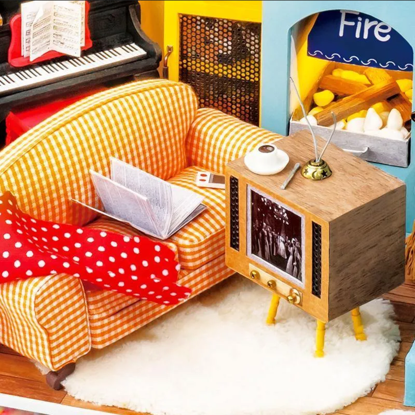 Robotime Rolife DG141 - DIY Miniature House - Joy's Peninsula Living Room