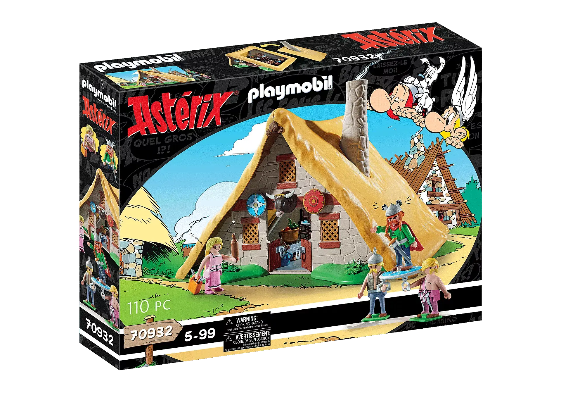Playmobil Astérix - La Hutte D'Abraracourcix (70932) - Neuf - Personnages Klicky