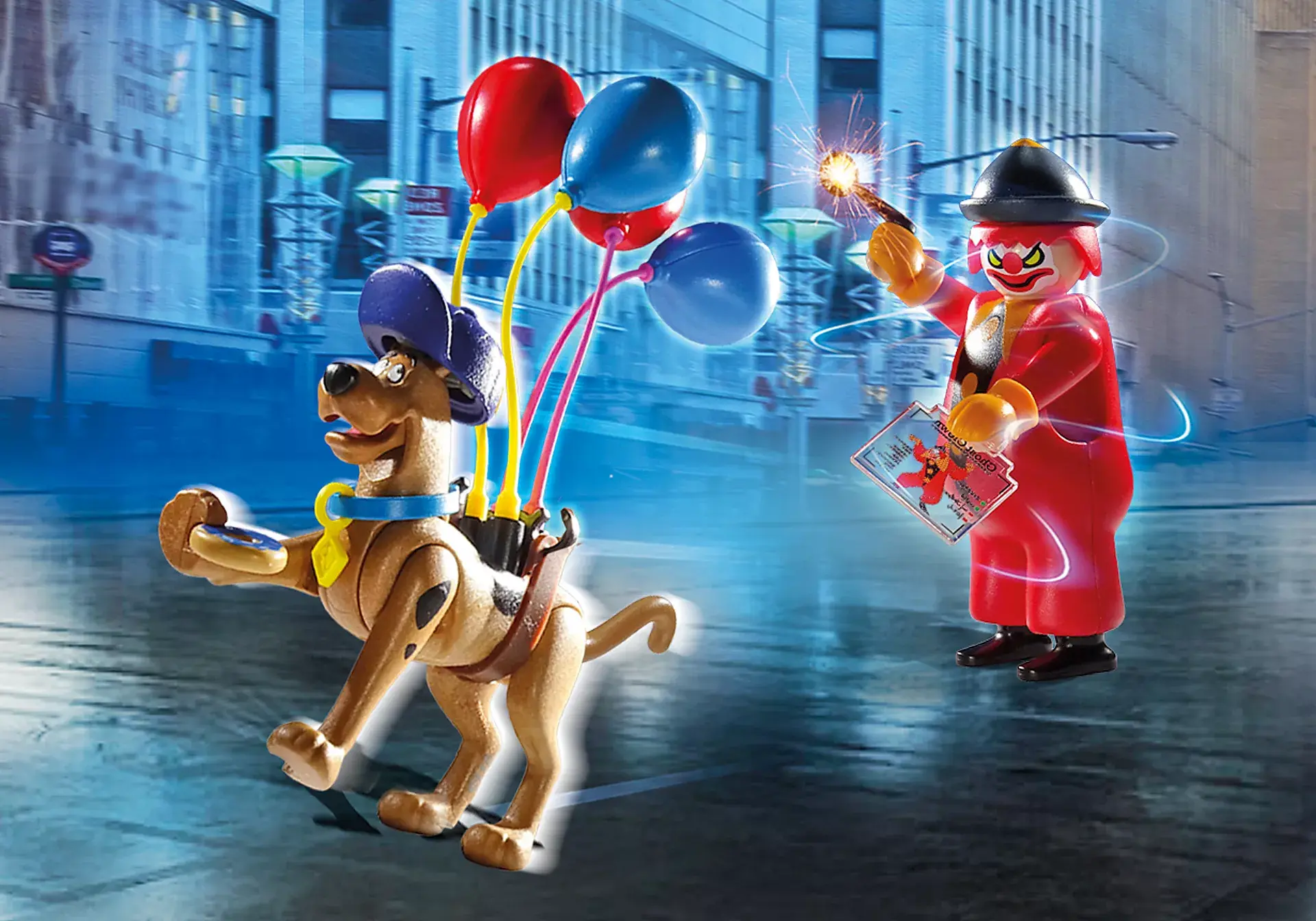 Playmobil Playmobil Scooby-Doo! 70710 - Scooby-Doo avec fantôme du clown