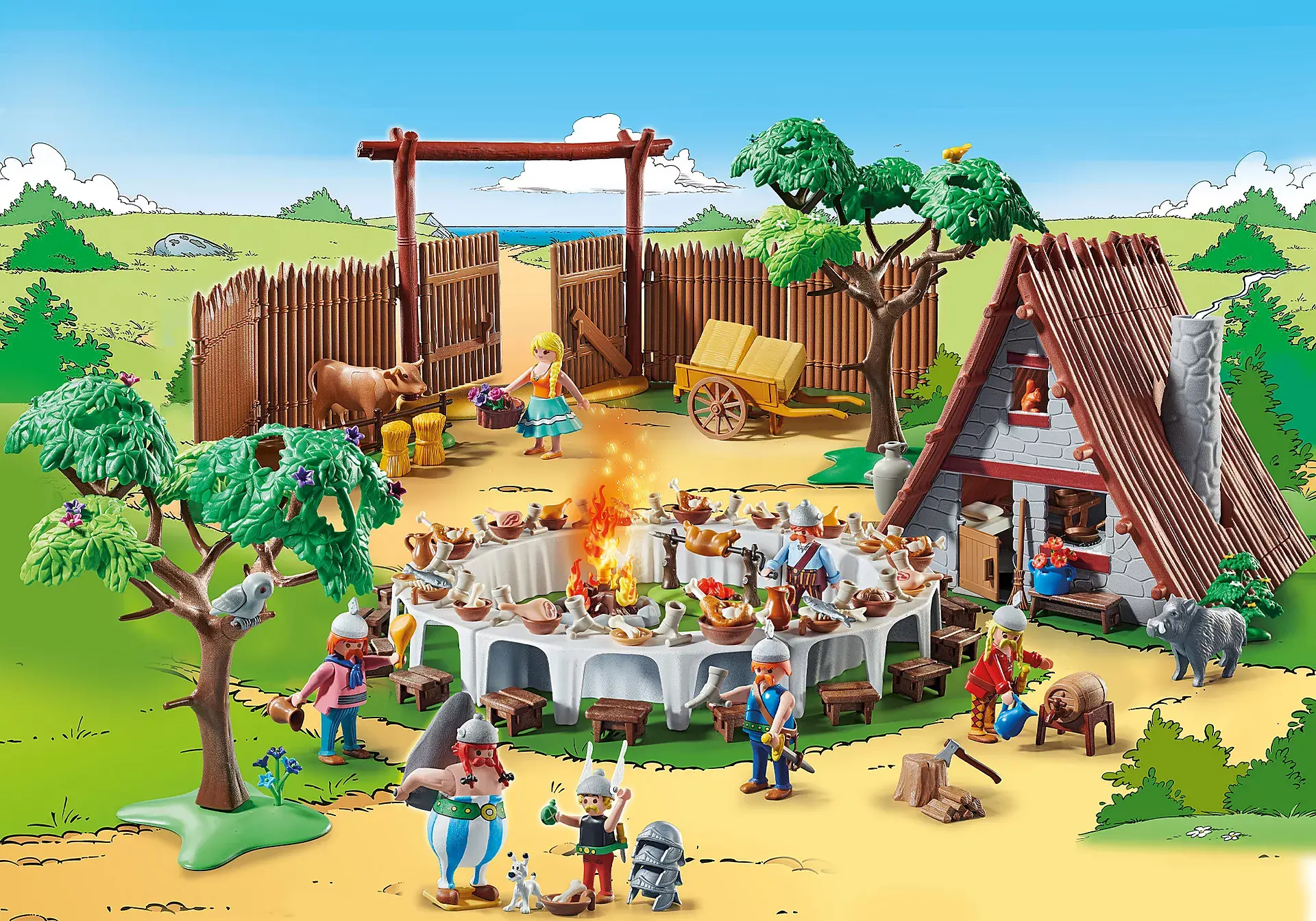 Playmobil Astérix 70931 - Le banquet du village - Maitre des Jeux