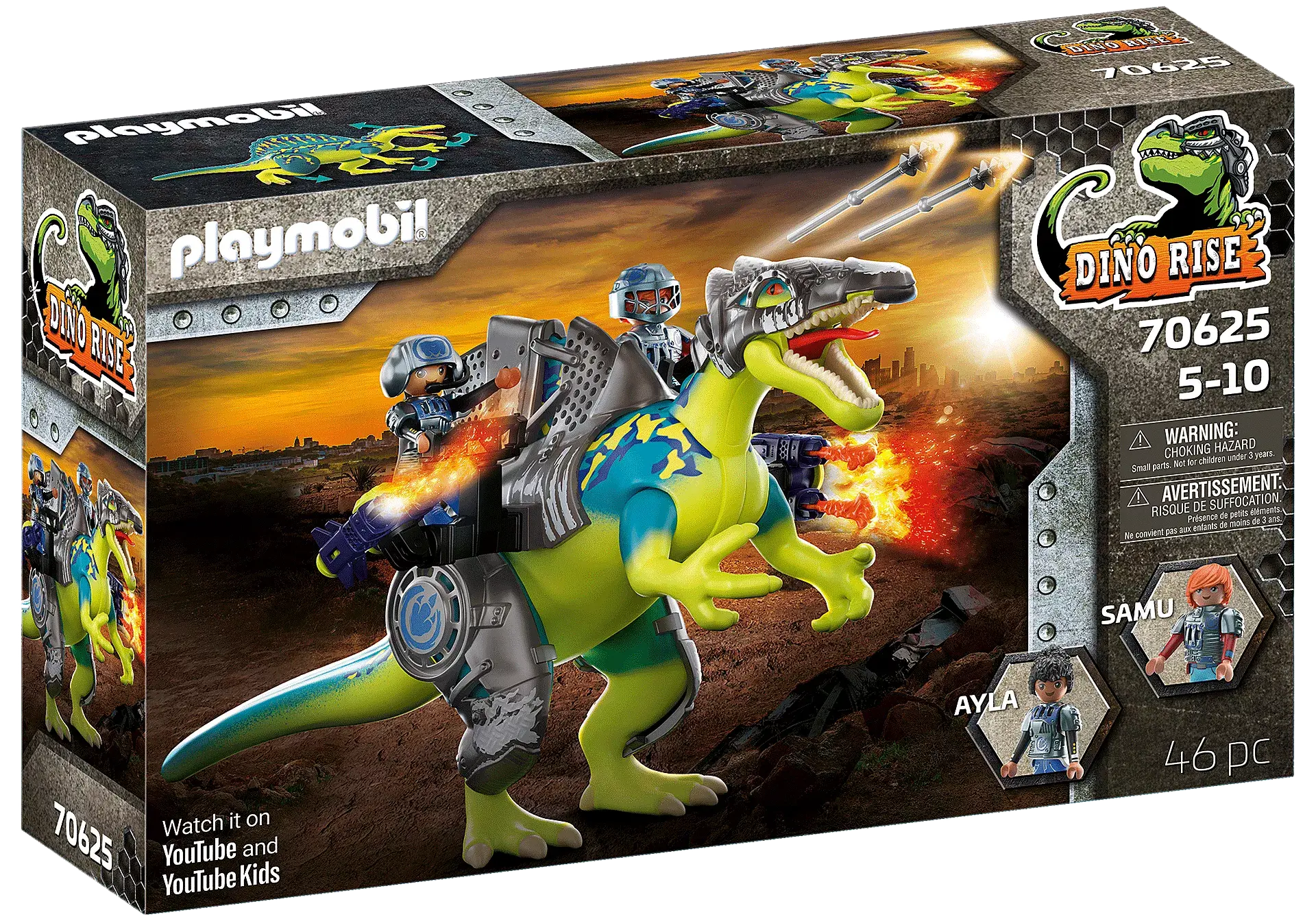 Playmobil Playmobil Dinos 70625 - Spinosaure et combattants
