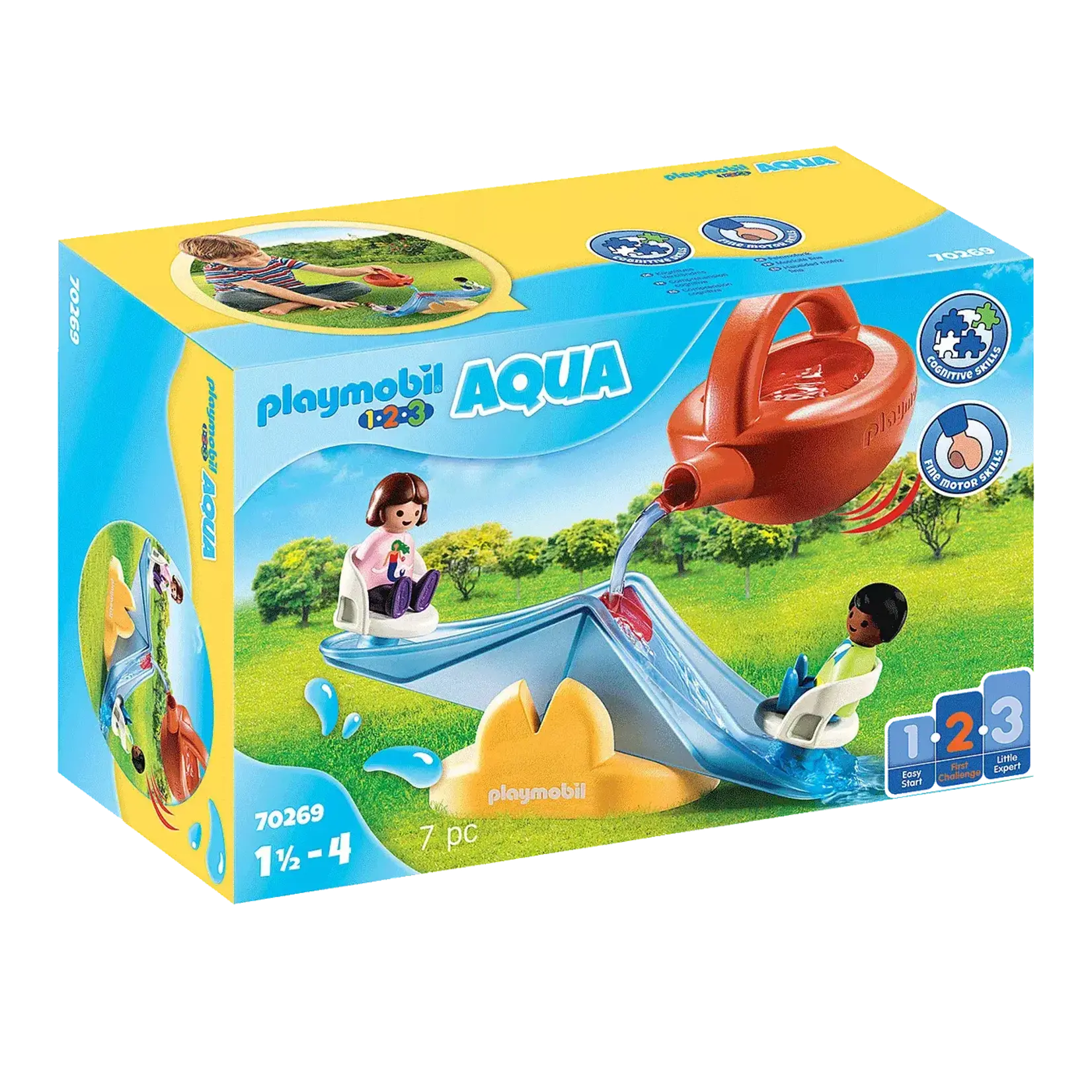 Playmobil *****Playmobil 1.2.3 Aqua 70269 - Balançoire aquatique avec arrosoir