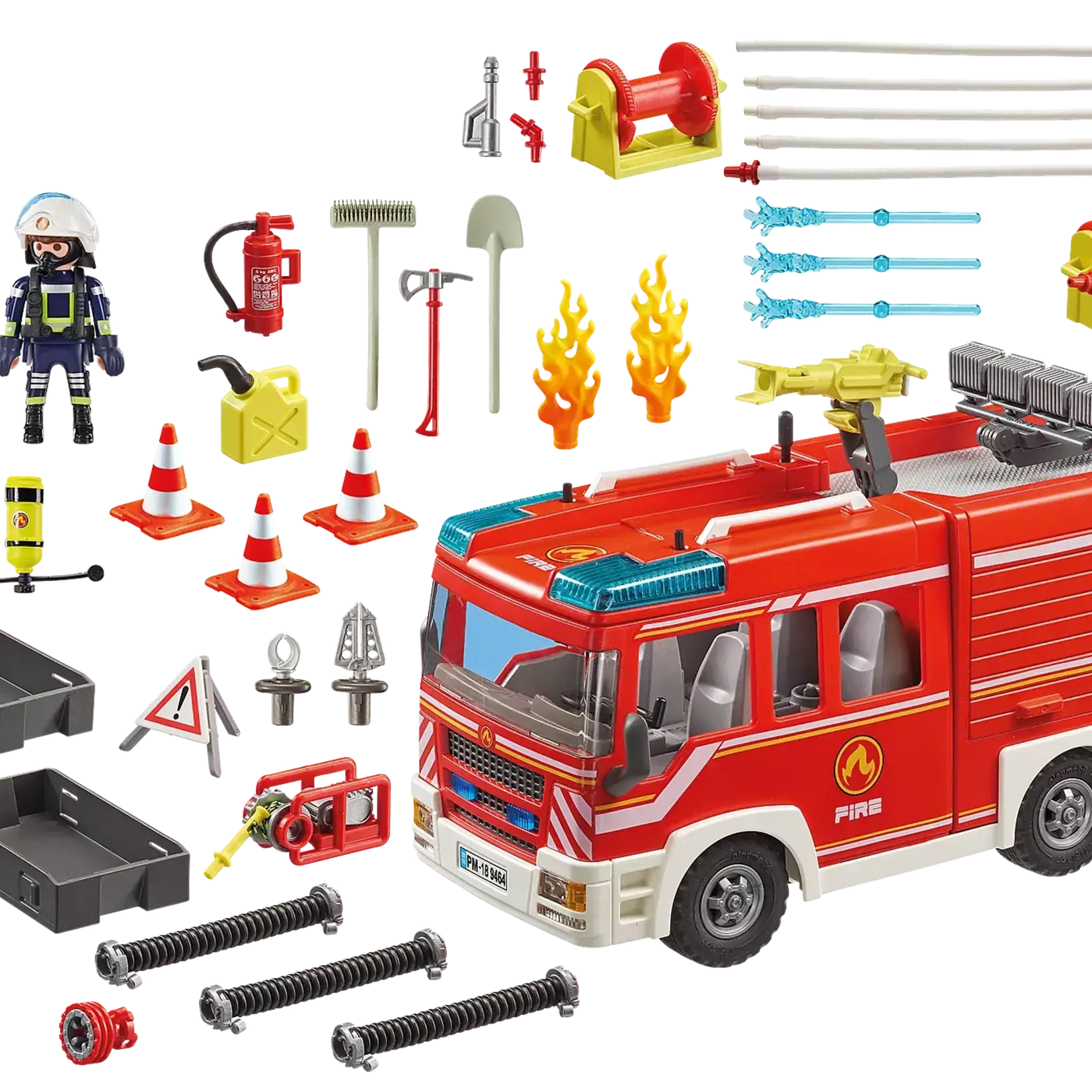 Camion Pompier Playmobil City Action Playmobil City Action 9464 - Fourgon d'intervention des pompiers - Maitre des Jeux