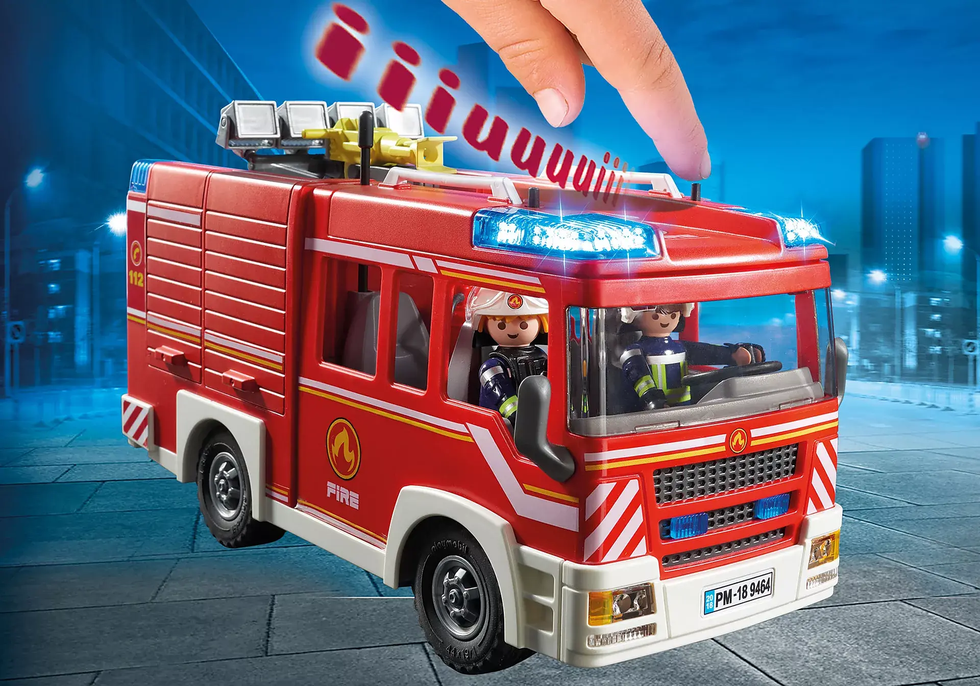 Camion Pompier Playmobil City Action Playmobil City Action 9464 - Fourgon d'intervention des pompiers - Maitre des Jeux