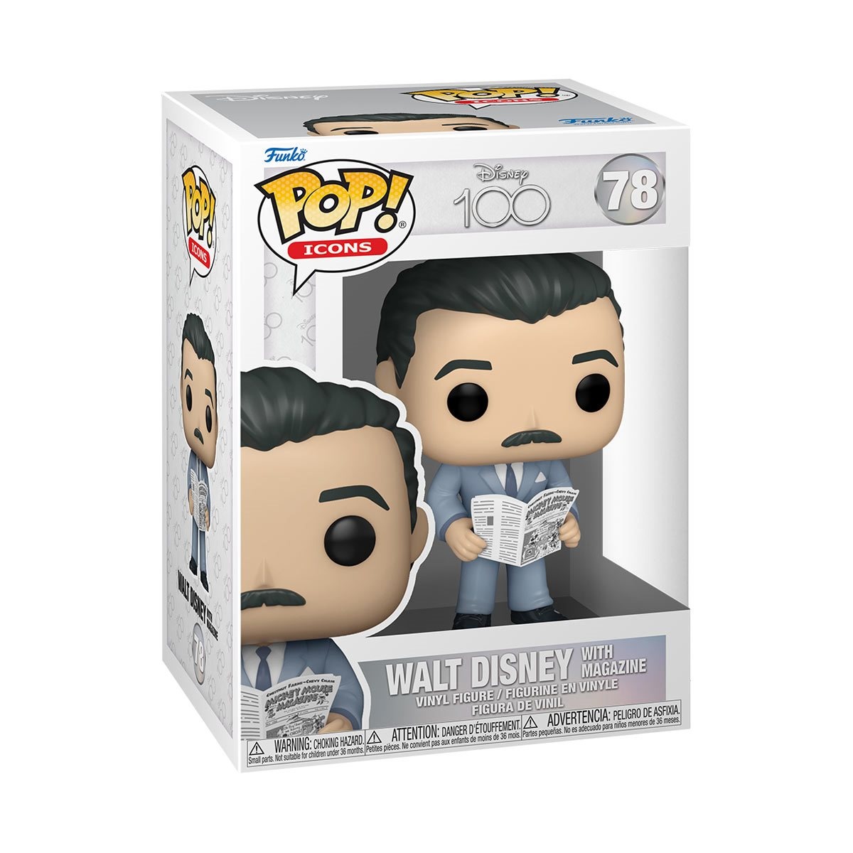 Pop! Disney 78 - Walt Disney With Magazine - Maitre des Jeux