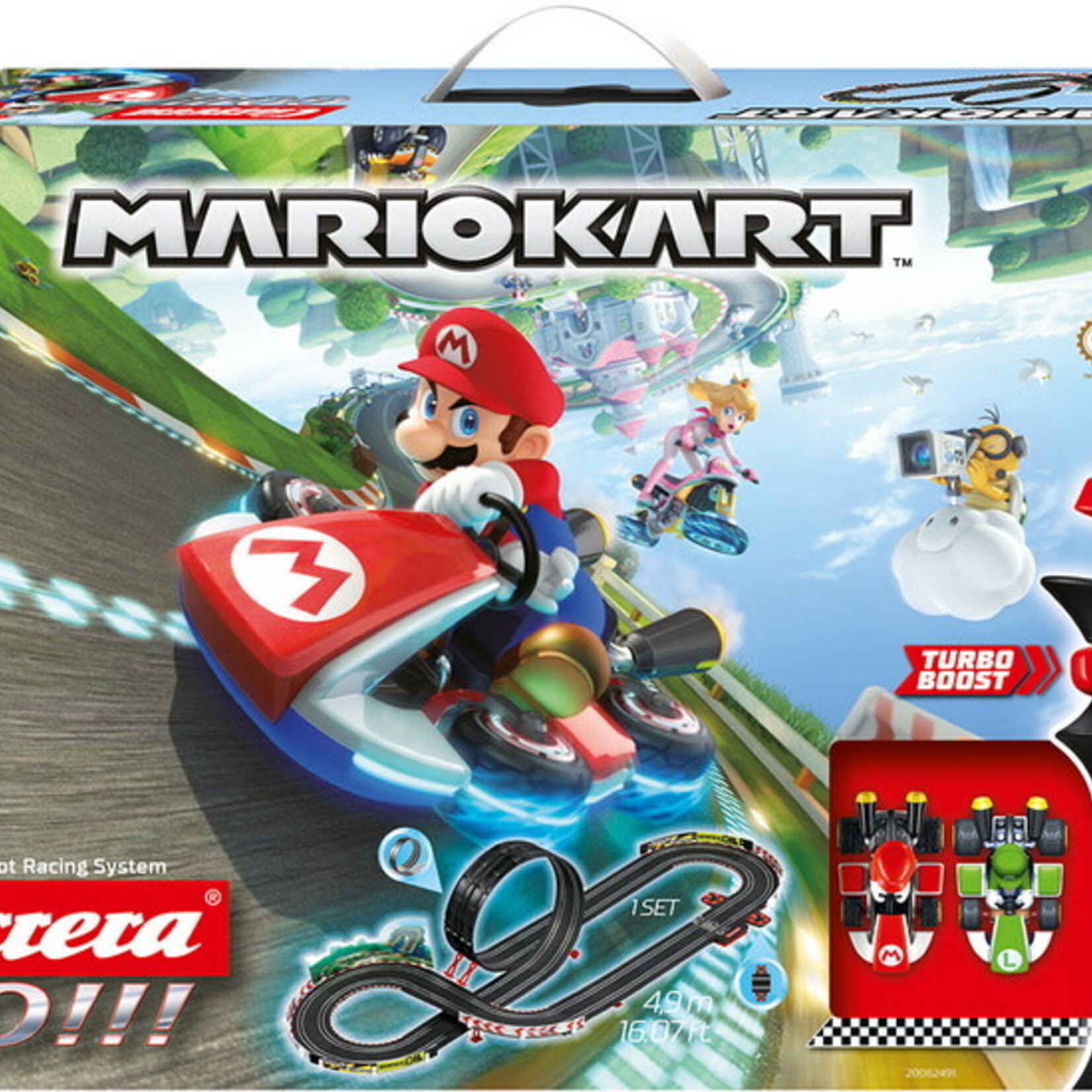 carrera Carrera Mario Kart GO!!! piste de course de 16 pieds de long
