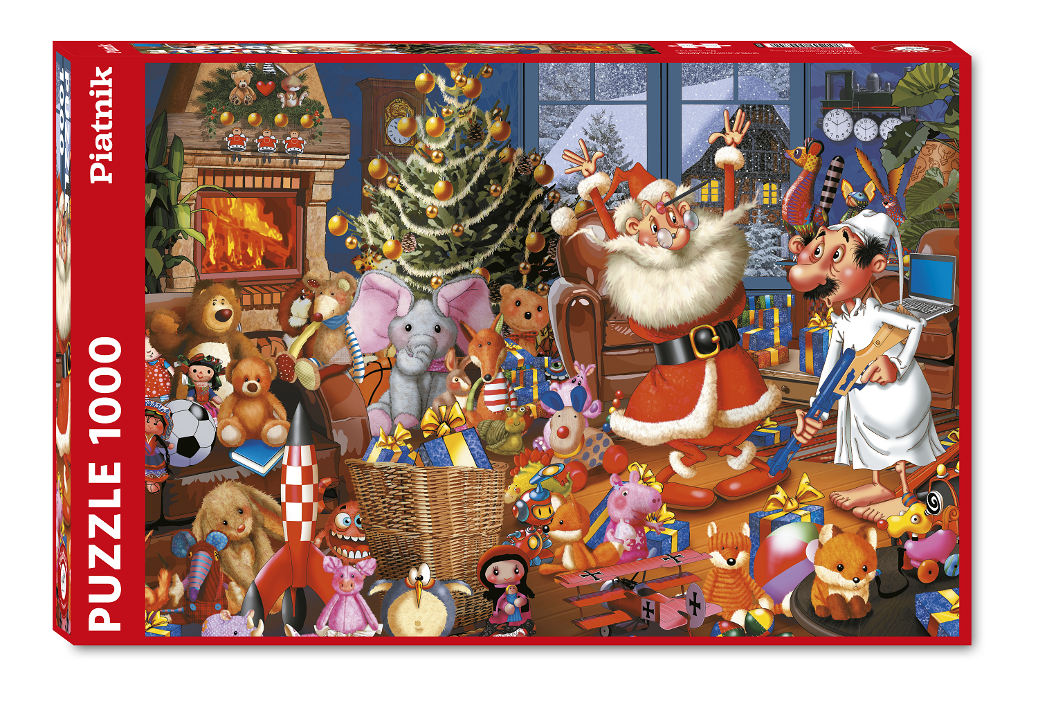 Puzzle 1000 pièces - L'atelier du Père Noël –