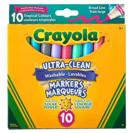 16 gros crayons de cire Crayola bricolage crafts art Lavable washable