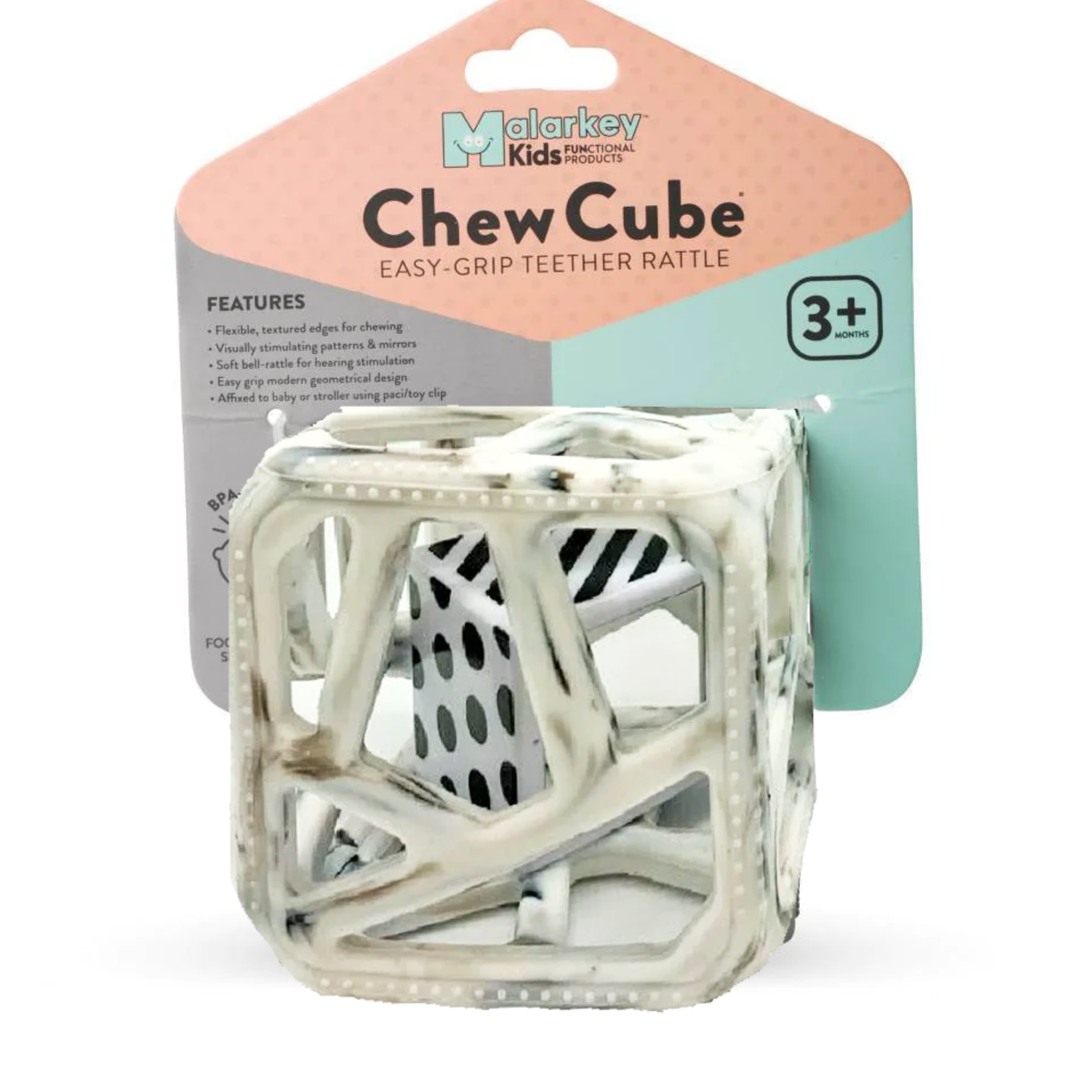 Malarkey Kids Chew Cube - Gris Marbré