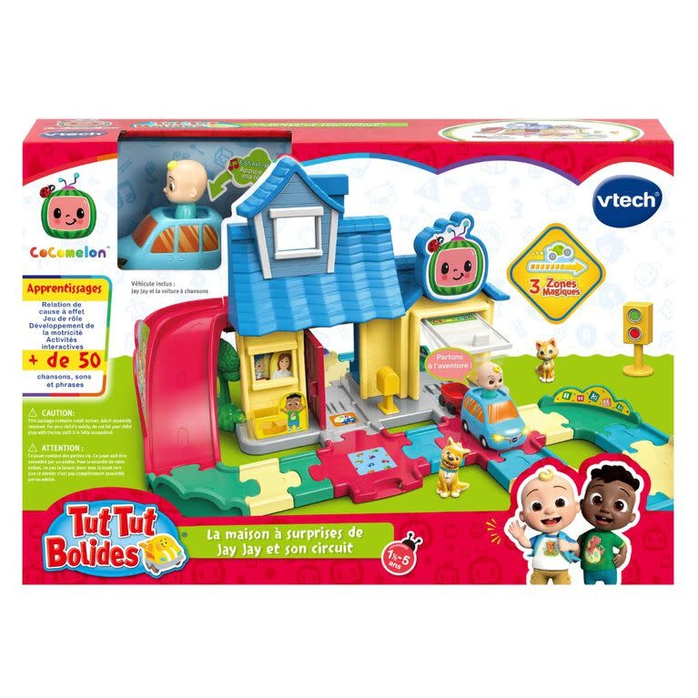 VTech VTech - Tut Tut Bolides CoComelon - La maison à surprises de Jay Jay et son circuit