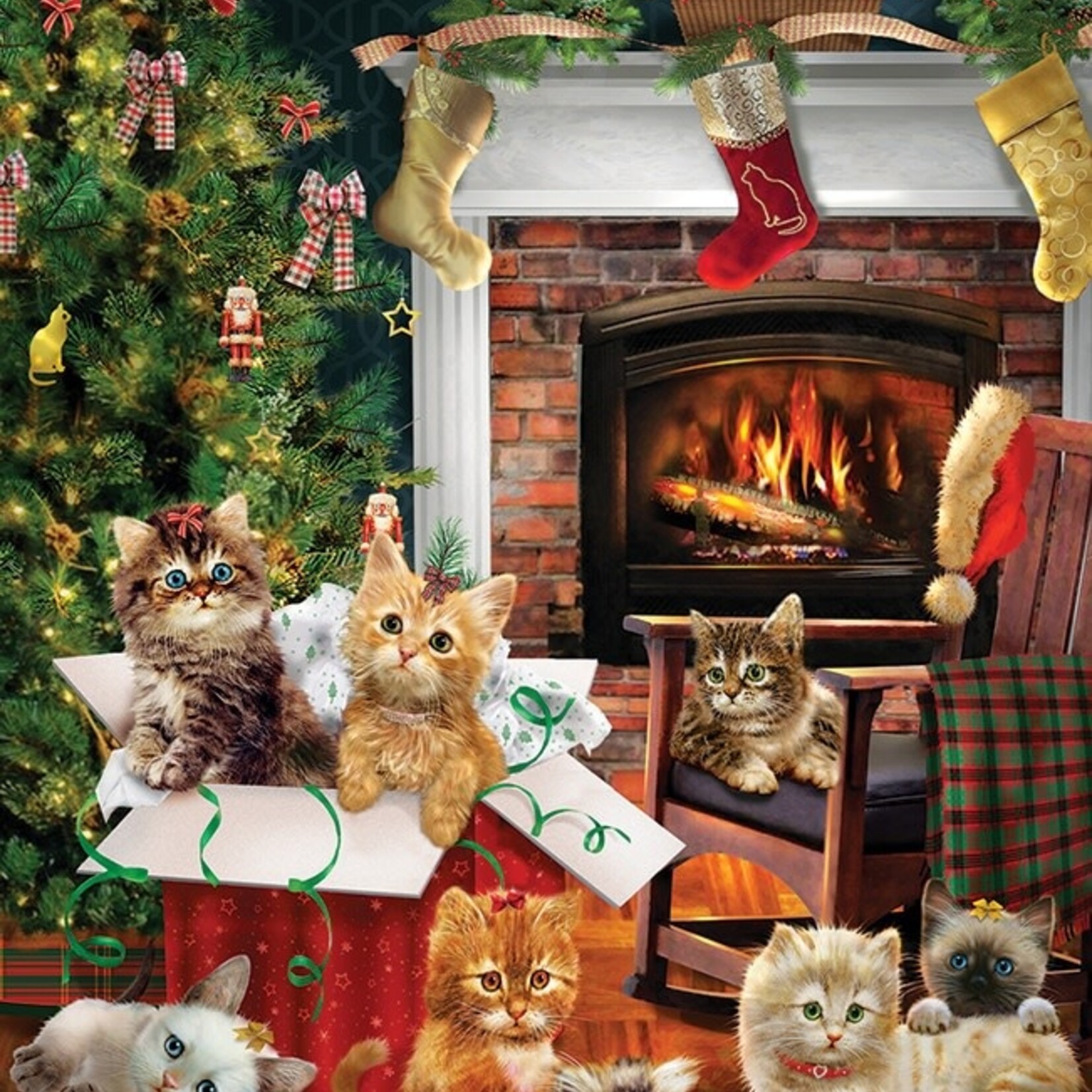 Cobble Hill Cobble Hill 1000 - Christmas Kittens