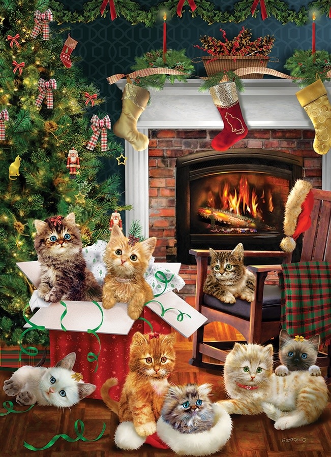 Cobble Hill Cobble Hill 1000 - Christmas Kittens