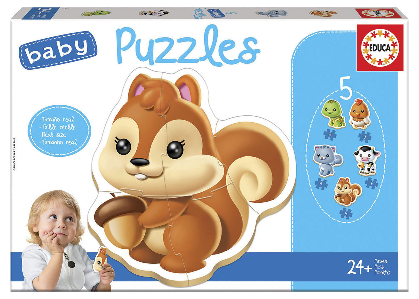 Baby Puzzles Animaux - Educa Borras