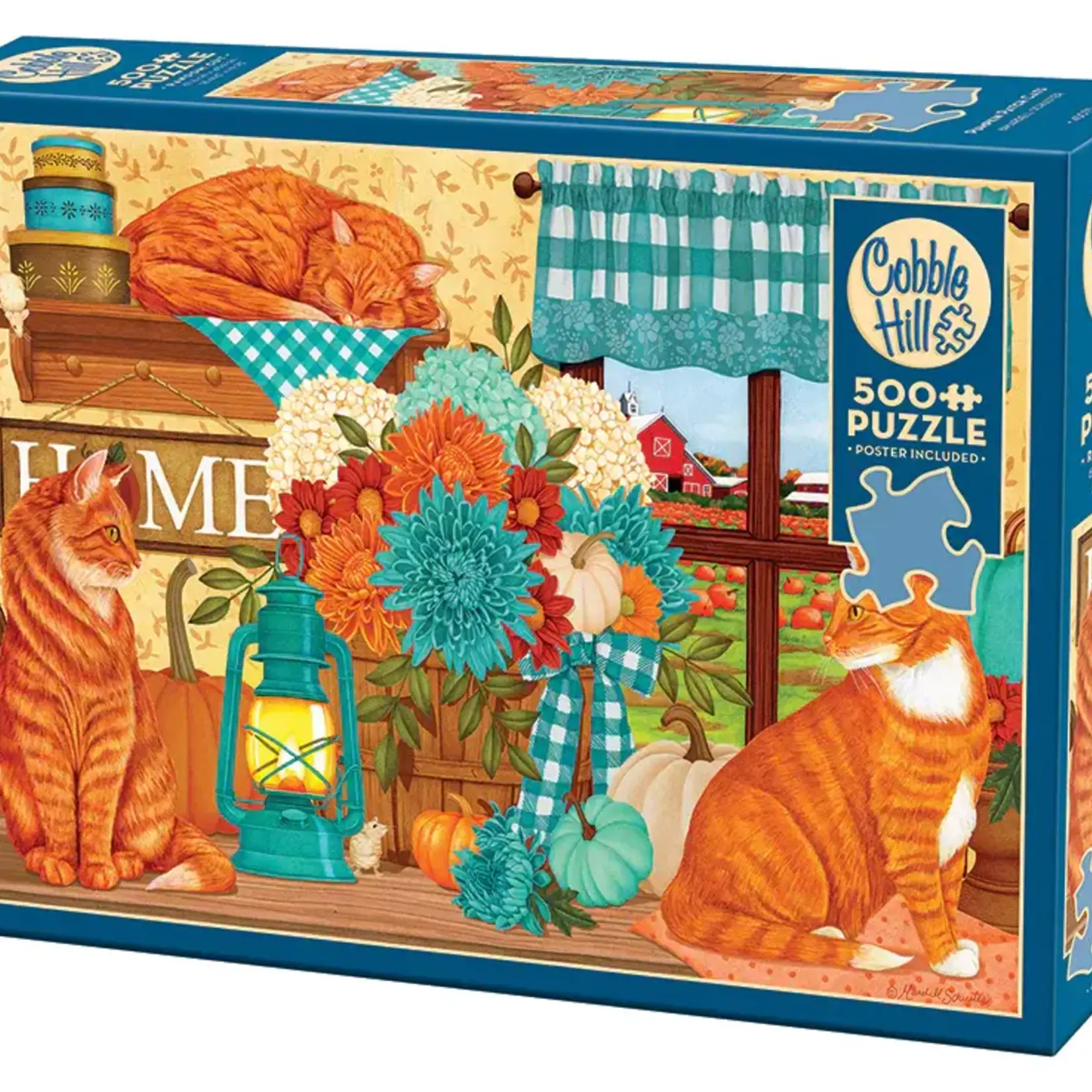 Cobble Hill Cobble Hill 500 - Pumpkin patch cats
