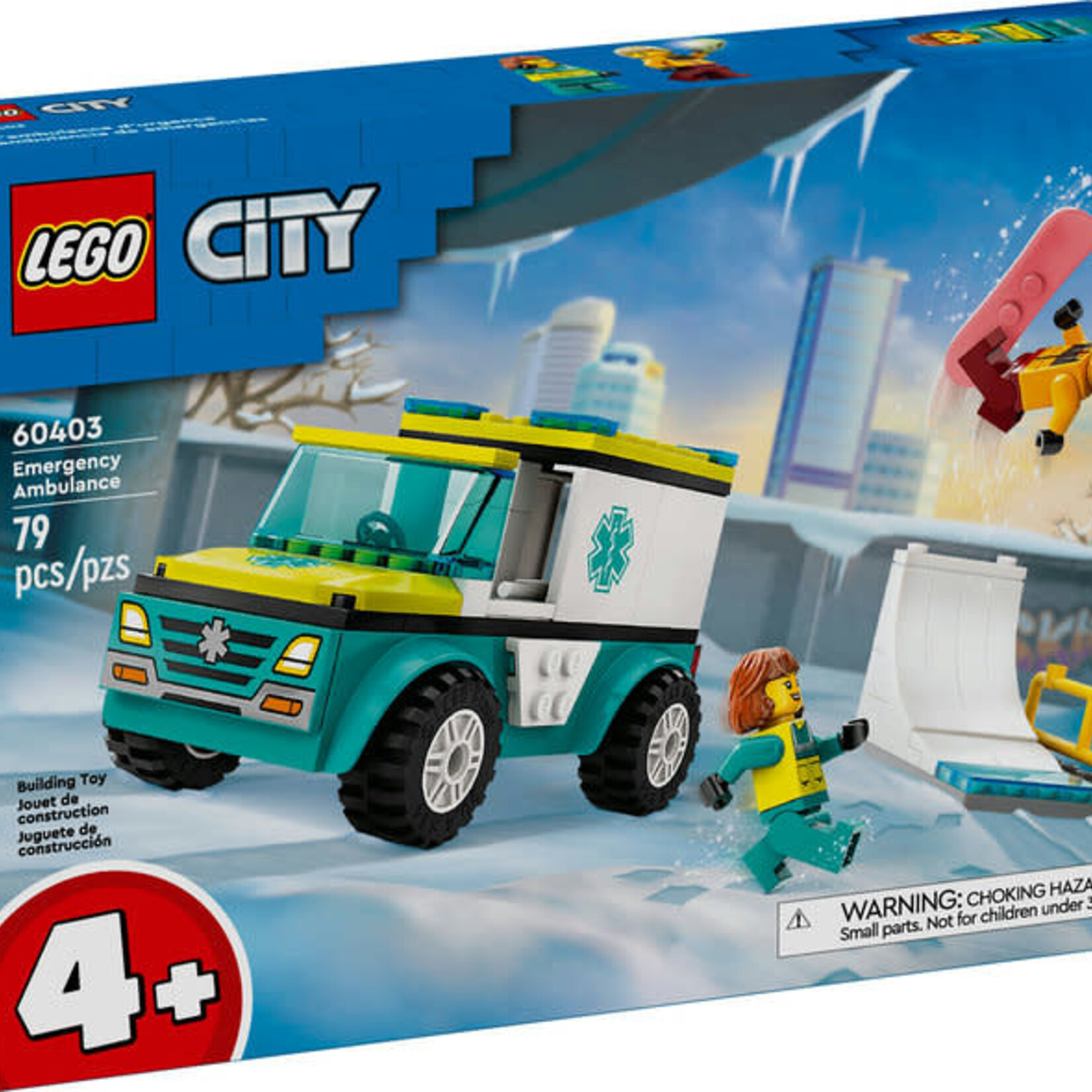 Lego Lego 60403 City - L’ambulance d’urgence et le surfeur des neiges