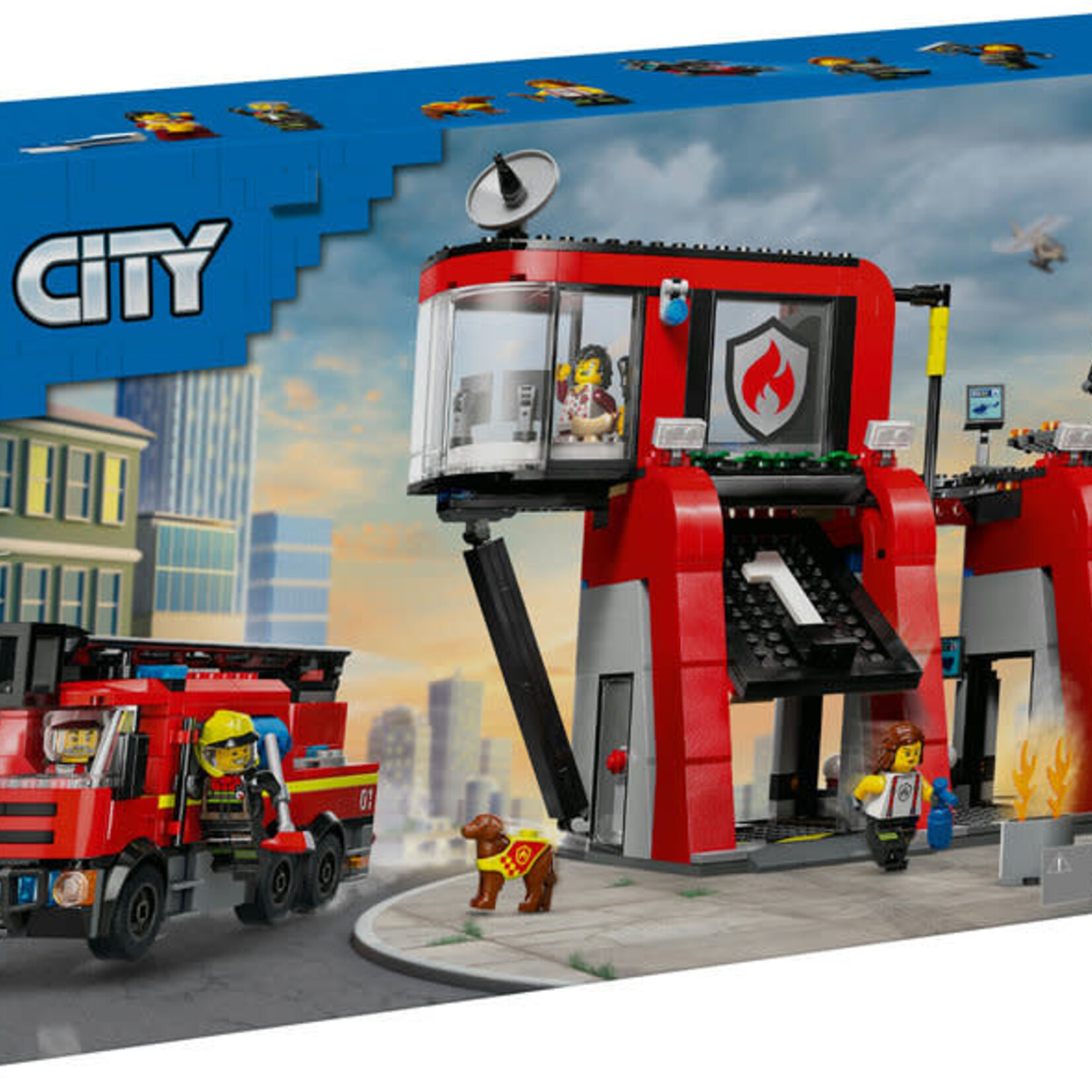 Lego Lego 60414 City - La caserne et le camion de pompiers