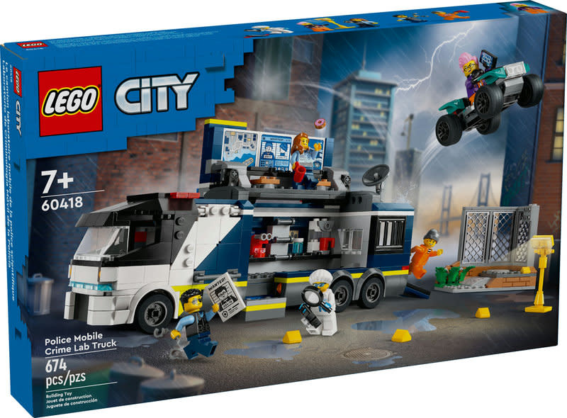 Lego Lego 60418 City - Le camion laboratoire mobile de la police scientifique