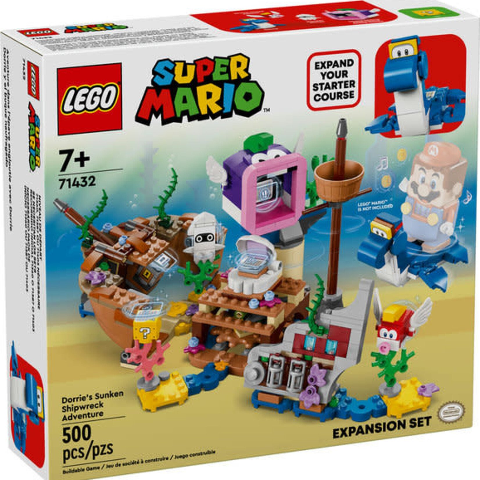 Lego Lego 71432 Super Mario - Ensemble d’extension Aventure dans l'épave engloutie avec Dorrie