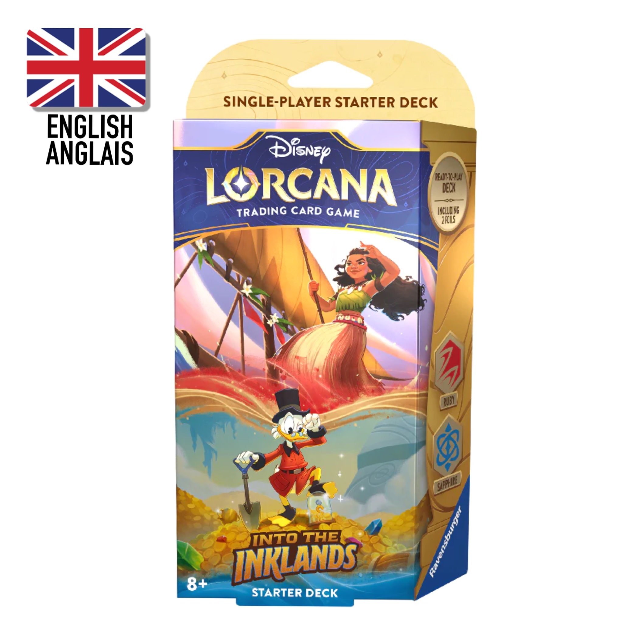 Ravensburger Disney Lorcana - Into the Inklands - Starter Deck ( Ruby & Sapphire)