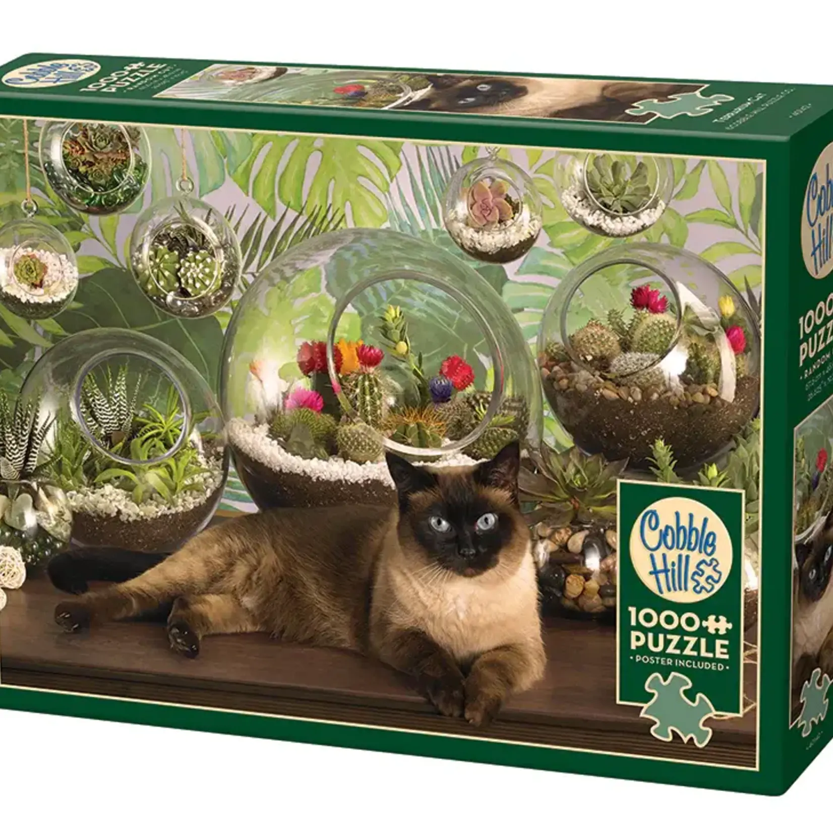Cobble Hill Cobble Hill 1000 - Terrarium Cat - Chat de Terrarium