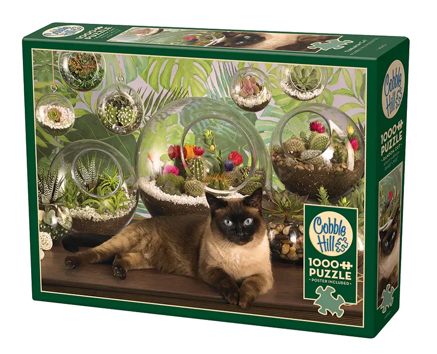 Cobble Hill Cobble Hill 1000 - Terrarium Cat - Chat de Terrarium