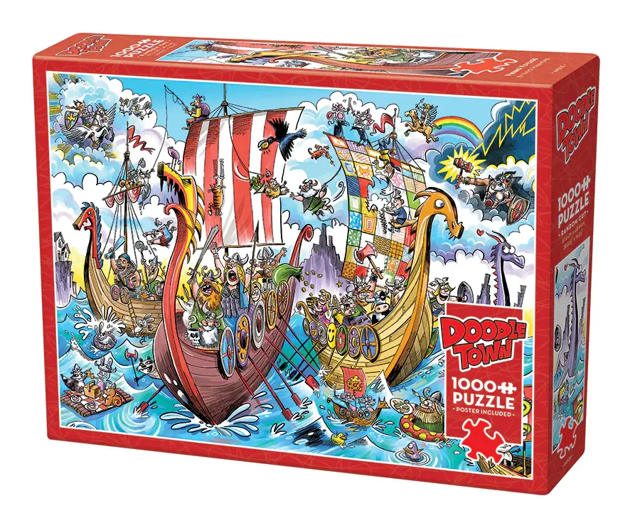 Cobble Hill Cobble Hill 1000 - Doodle Town : Viking Voyage