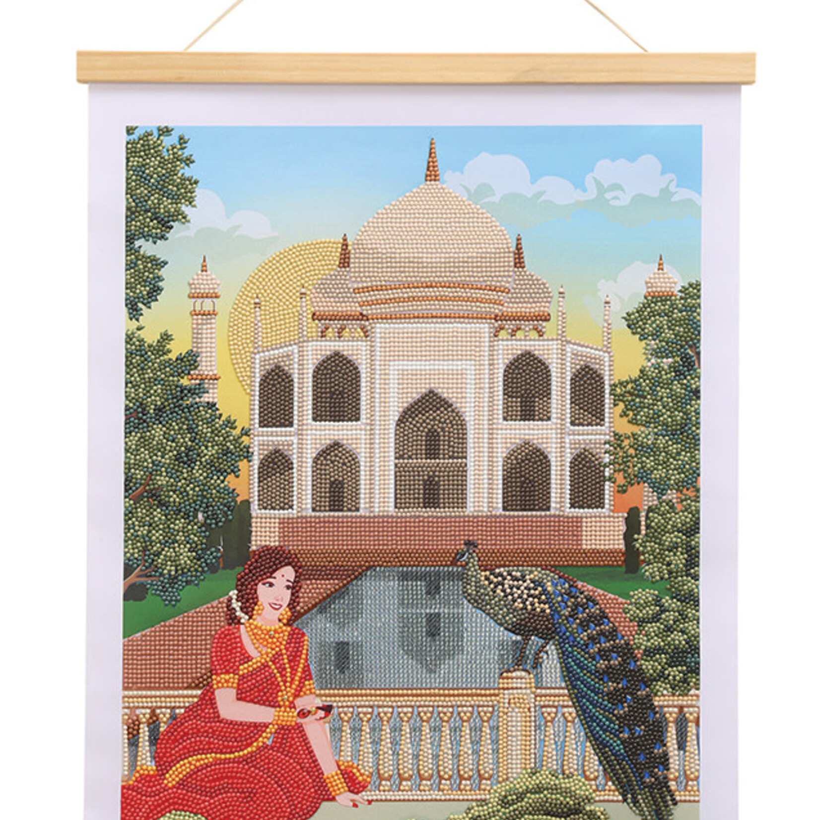 Craft Buddy Craft Buddy - Crystal Art - Poster Taj Mahal (35 x 45 cm)