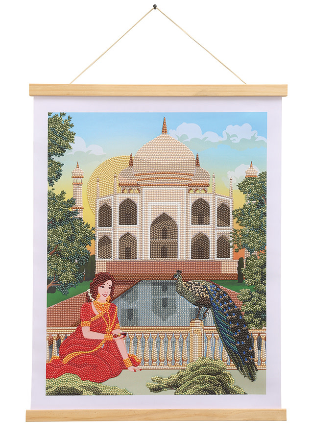 Craft Buddy Crystal Art Kit Poster à diamanter 35 x 45 Taj Mahal (35 x 45 cm)