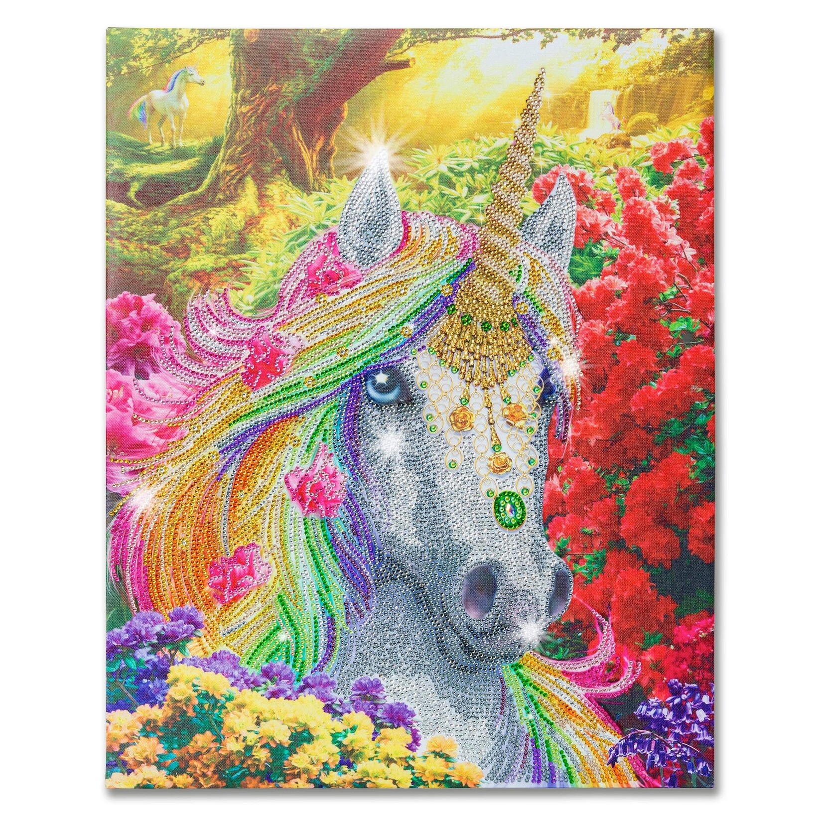 Craft Buddy Craft Buddy - Crystal Art- Unicorn forest (50 x 40 cm)