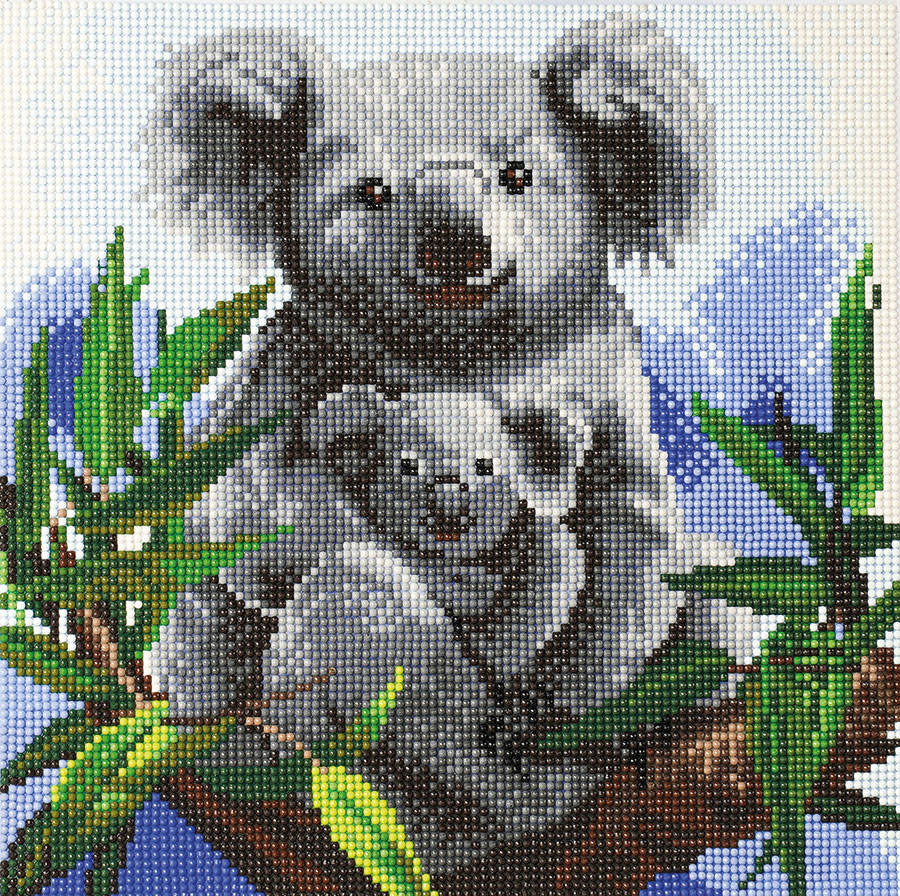 Craft Buddy Craft Buddy - Crystal Art - Cuddly Koalas (30 x 30 cm)