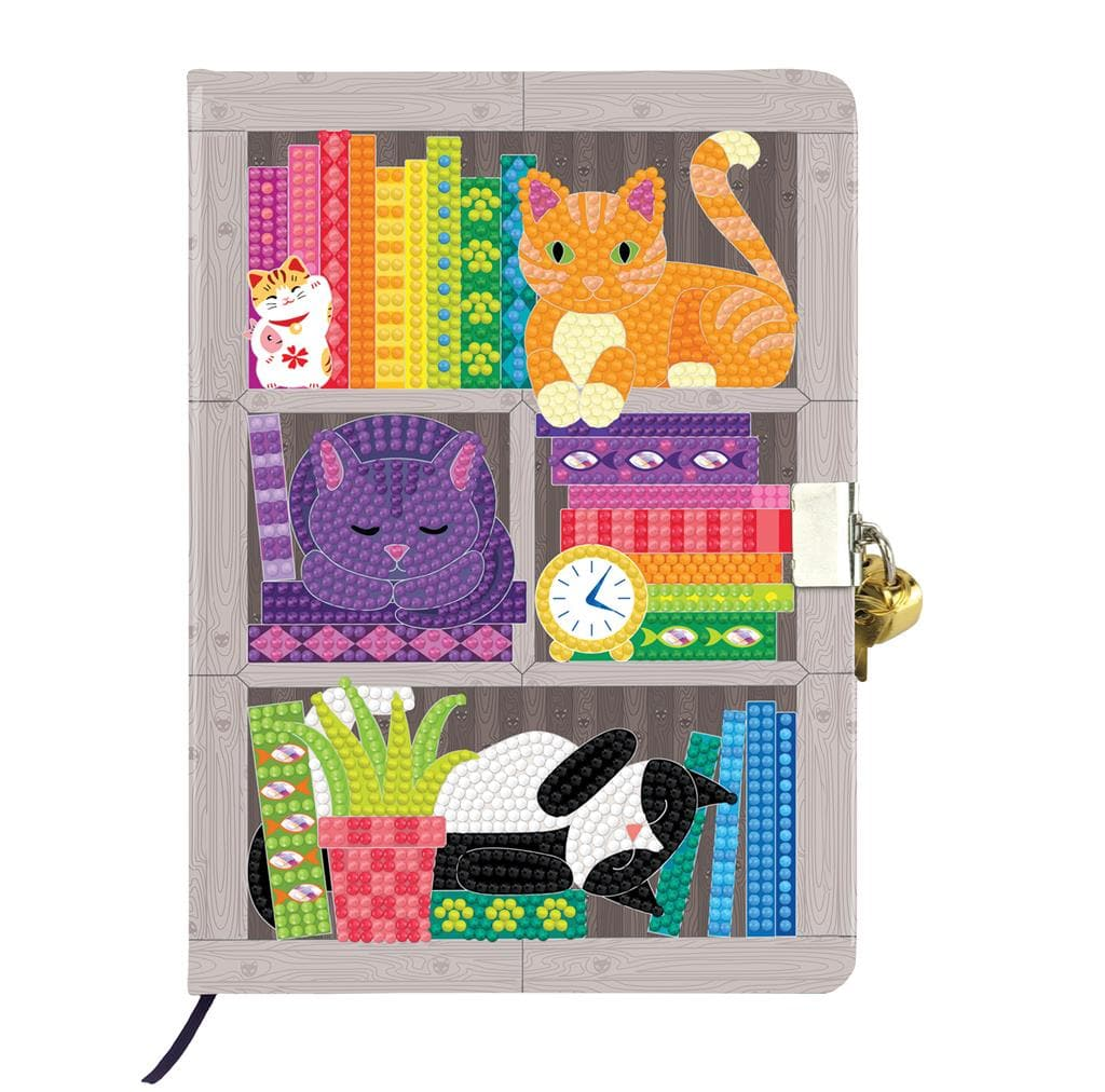 Craft Buddy Craft Buddy - Crystal Art - Journal secret - Rainbow Cat Library
