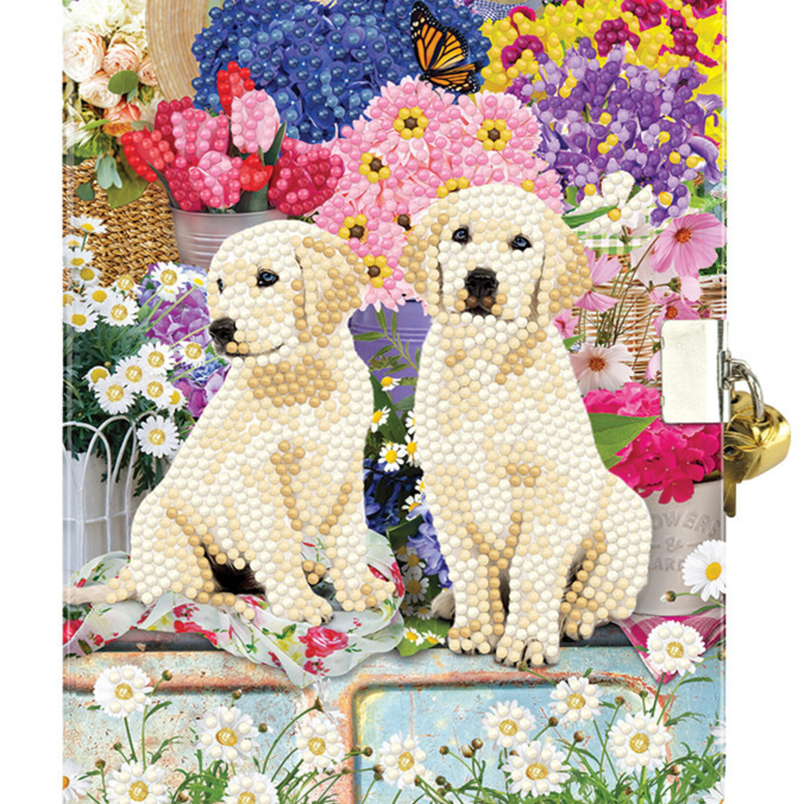 Craft Buddy Craft Buddy Carnet Secret à diamante - Country Pups
