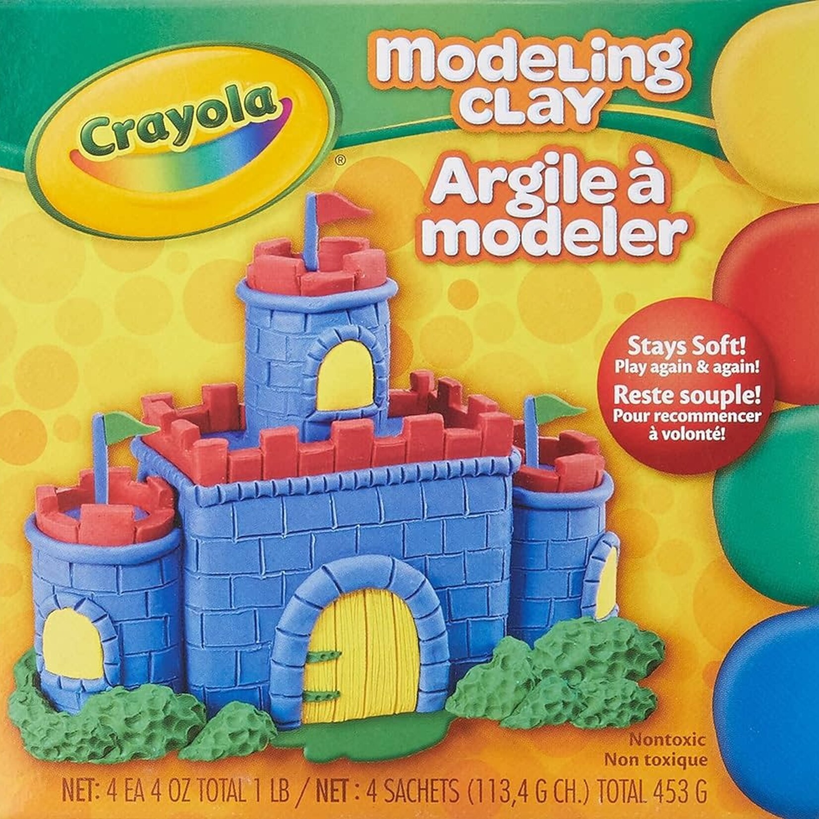 Crayola Crayola argile à modeler 4 couleurs