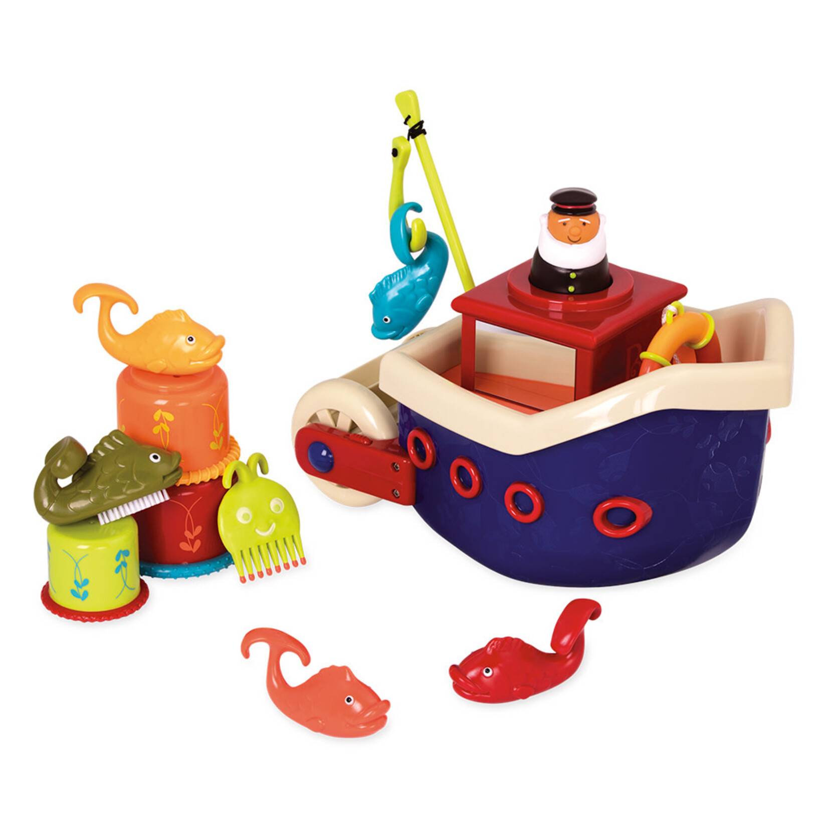 B. Collection B.toys bateau de pécheur 13 jouets pour le bain