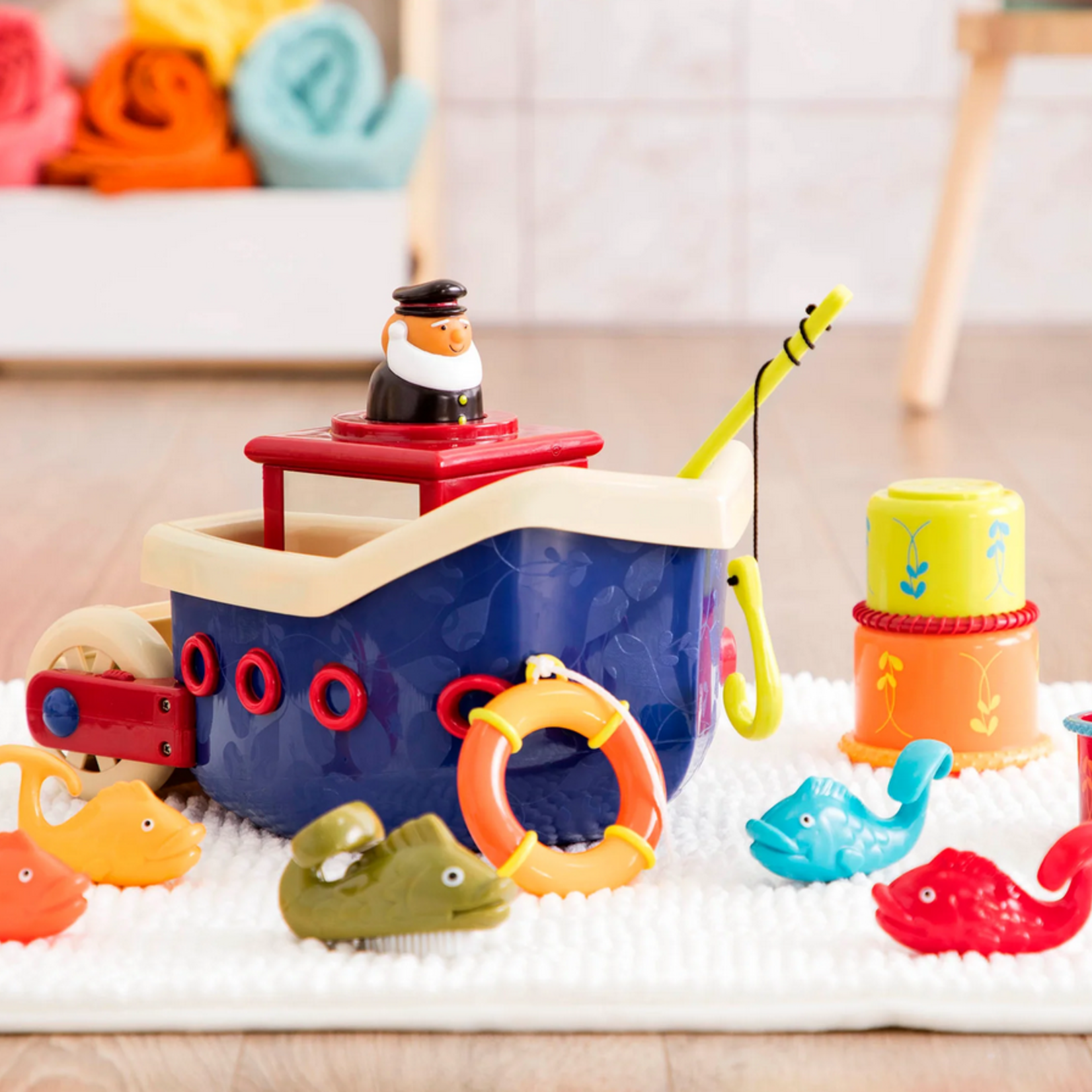 B. Collection B.toys bateau de pécheur 13 jouets pour le bain