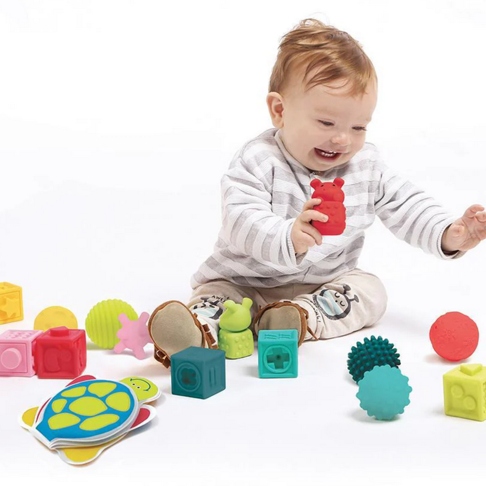 LUDI Ludi Coffret d'éveil  Pour s'éveiller et développer le sens du toucher!