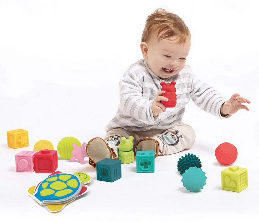 LUDI Ludi Coffret d'éveil  Pour s'éveiller et développer le sens du toucher!